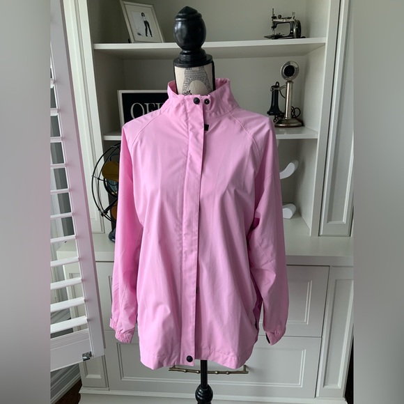 ADIDAS BARBIE Pink Climaproof Waterproof Light Jacket Women’s Size Large - Picture 2 of 11